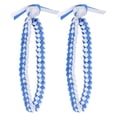thumbnail image 2 of 2Pcs Graduation Ribbon Leis,Braided Necklace Braided Blue and White Color Congrats Graduates Leis Ribbon Leis for Graduation, 2 of 7