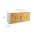 thumbnail image 4 of Abel Sideboard Buffet TV Stand in White Bleached Burl, 4 of 10