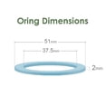thumbnail image 4 of Maymom Flat Anti-slip/Sealing o-Ring to be Used with Maymom Wide Mouth Flange; Compatible with Spectra Widemouth Flange; 6pc/pack, 4 of 4