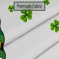 thumbnail image 2 of St. Patrick''s Day Shower Curtain, Irish Gnome Green Clover Shamrock Leaf Shower Curtains for Bathroom, Spring Bathroom Decor Set with Hooks 72 x 72 Inches, 2 of 4