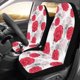 thumbnail image 2 of ABPHQTO Juego de 2 fundas de asiento de coche Torre Eiffel flores de bicicleta Universal Auto asiento delantero Protector apto para coche, SUV sedán, camión, 2 of 3
