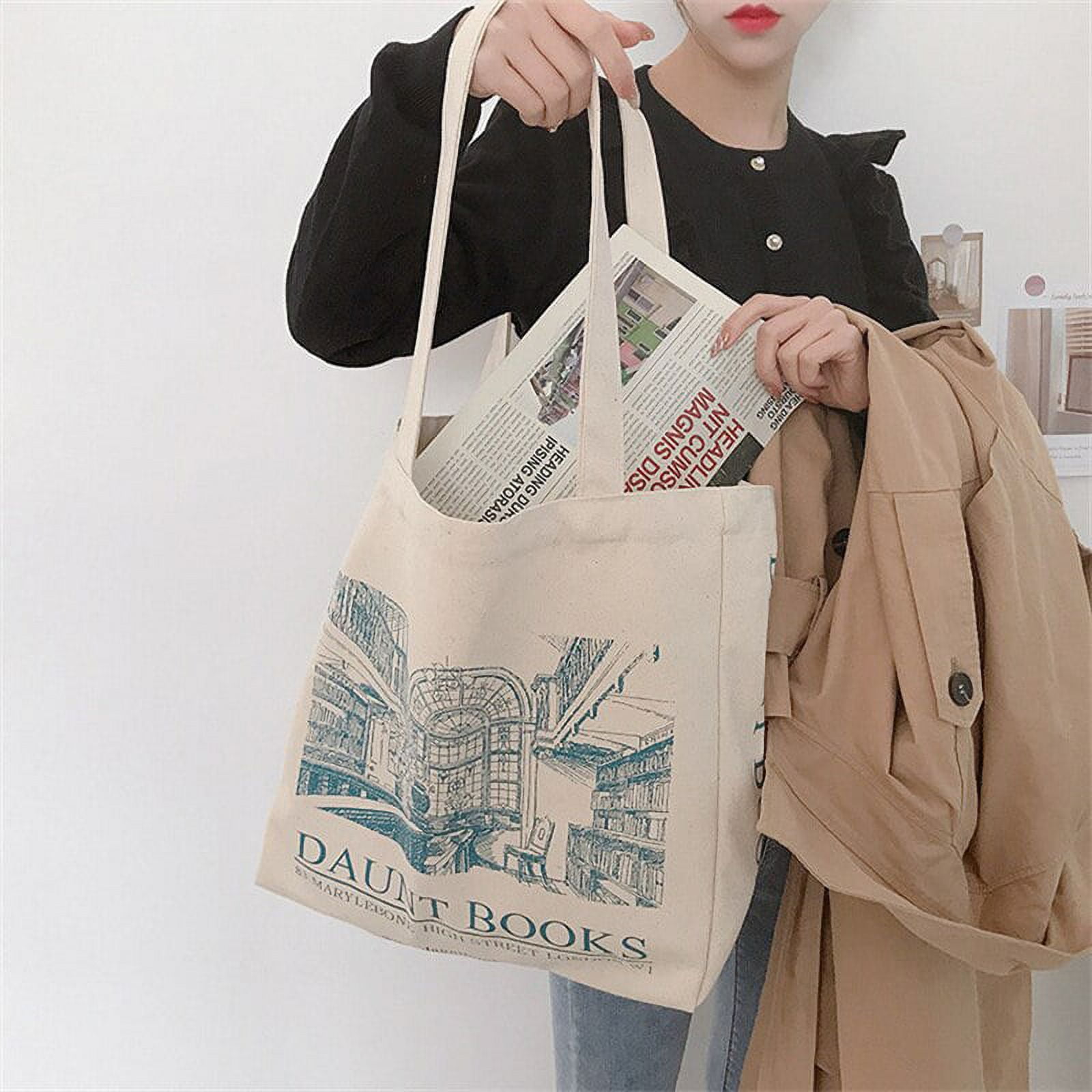 CoCopeanut Tote Bag for Women Fashion Canvas Designer Splice Handbag Purse  Shoulder Bag 