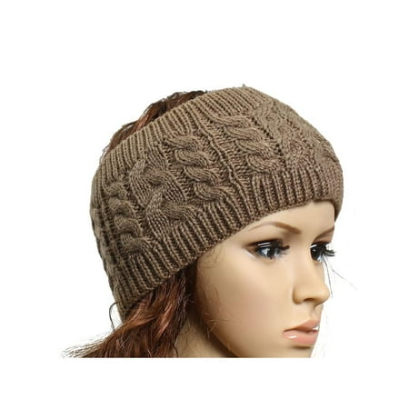 Headwear Headband - Winter Warmer Knitted Headband Stretch Crochet Fashion Hairband Headwear for Girl Women Christmas Gift