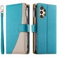 thumbnail image 1 of Funda cartera GANGXUN para Samsung Galaxy A13 4G/5G , cuero PU con tarjetero, cremallera, correa de mano, soporte y protección 1056°, 1 of 6