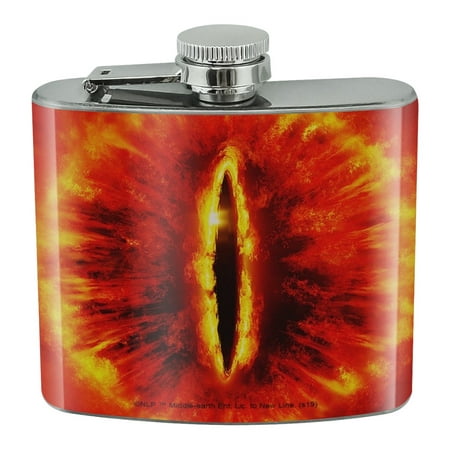 Lord of the Rings Eye of Sauron Stainless Steel 5oz Hip Drink Kidney Flask