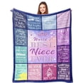 thumbnail image 1 of LHSHID Niece Gifts from Auntie Niece Gifts Niece Gifts from Aunt Gifts for Niece Gifts for Niece from Aunt Niece Birthday Gifts to My Niece Gifts from Aunt/Uncle Throw Blanket, 1 of 7
