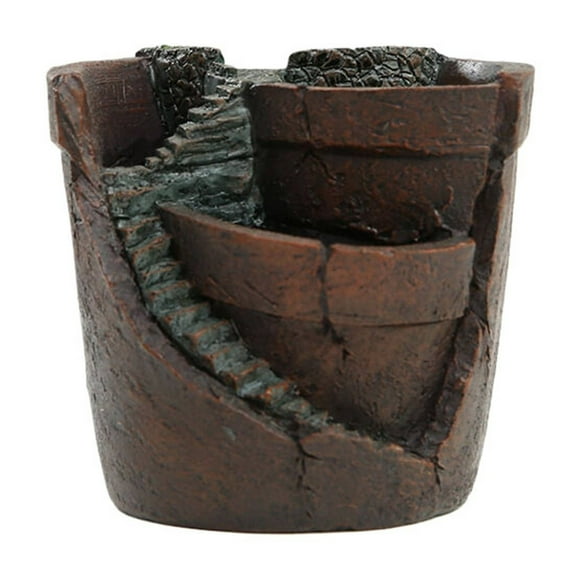BINGLI Jardinière de Jardin, Pot de Jardin avec Mini Contenant pour la Maison, Ornements de Pot de Plante, Jolis Pots pour Succulentes, Pots pour Fleurs et Plantes, Jardinière en Résine pour Succulentes, Étiquette Déco pour Maison, Bureau, Salon