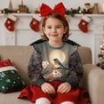 thumbnail image 4 of Xoenoiee Robin Moon Plum Blossom Print Toddler Baby Girls Sweatshirts Long Sleeve Ruffle T Shirt Kids Casual Pullover Top Blouse T-Shirt, Size 1-2 Years, 4 of 7