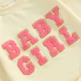 thumbnail image 5 of Bagilaanoe Newborn Baby Girl Boy Oversized Romper Sweatshirt Long Sleeve Bodysuits Letter Embroidery Pullover 3M 6M 12M 18M Infant Casual Tee Tops, 5 of 7