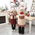 thumbnail image 2 of 1 delantal navideño (automóvil), delantal de cocina ajustable con bolsillos, para niños y mujeres, Papá Noel sube a la chimenea y cuelga su delantal, artículos para el hogar JM JM, 2 of 4