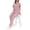 02-Pink, variant on Scrubs for Women Set Solid Medical Uniform Stretch V-Neck Scrub Top & Jogger Pant with Pockets Blue M
