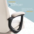 thumbnail image 5 of Click365 Classic Comfort Executive Office Chair Bonded Leather Taupe, 5 of 9