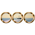 thumbnail image 3 of VWAQ Boat Window Decals - Portholes Decor, Ocean View Wall Mural - VWAQ-SPW6 (14" Diameter, Bronze), 3 of 3