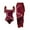 Red, variant on Honeeladyy Woman One Piece Swimwear with Cover Up Skirt,Two Piece Vintage Print Swimsuit Monokini Bathing Suit