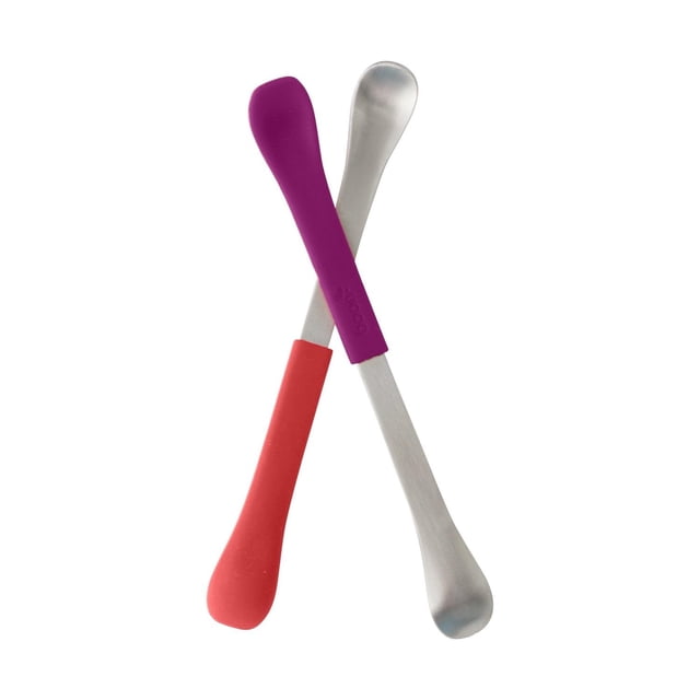 Cuchara Boon Rosa Morado 2-en-1