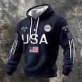 thumbnail image 5 of Hpapadks Hoodies for Teen Girls Women's Patriotic Print Pullover Hoodie Soft Fleece Top Sweatshirts for Women, 5 of 5