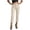 Beige, variant on Sweatpants Womens Plus Size Capri Pants Women's Fashion Solid Color Zipper Straight Dress Pants White Xxl