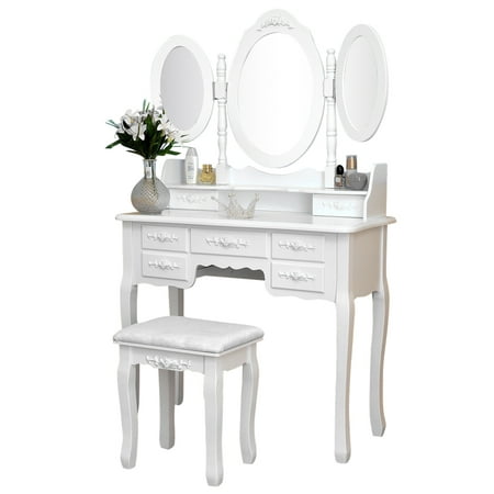 Cosmetic Table Vanity Set For Teen Girls Vanity Set With
