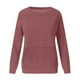 thumbnail image 5 of Ropa de otoño para mujer,Blusa holgada de manga larga para mujer, de poliéster, informal, con bolsillos, para uso diario y en casa, sopatenor, 5 of 8