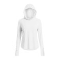 thumbnail image 4 of Only Moment Under 15$ Shirt Outdoor Sun Shield Hooded Jacket For Women Long Sleeve Zip Up Lightweight Quick Dry Athletic Hiking Fishing Sun Shirt With Pockets, 4 of 4