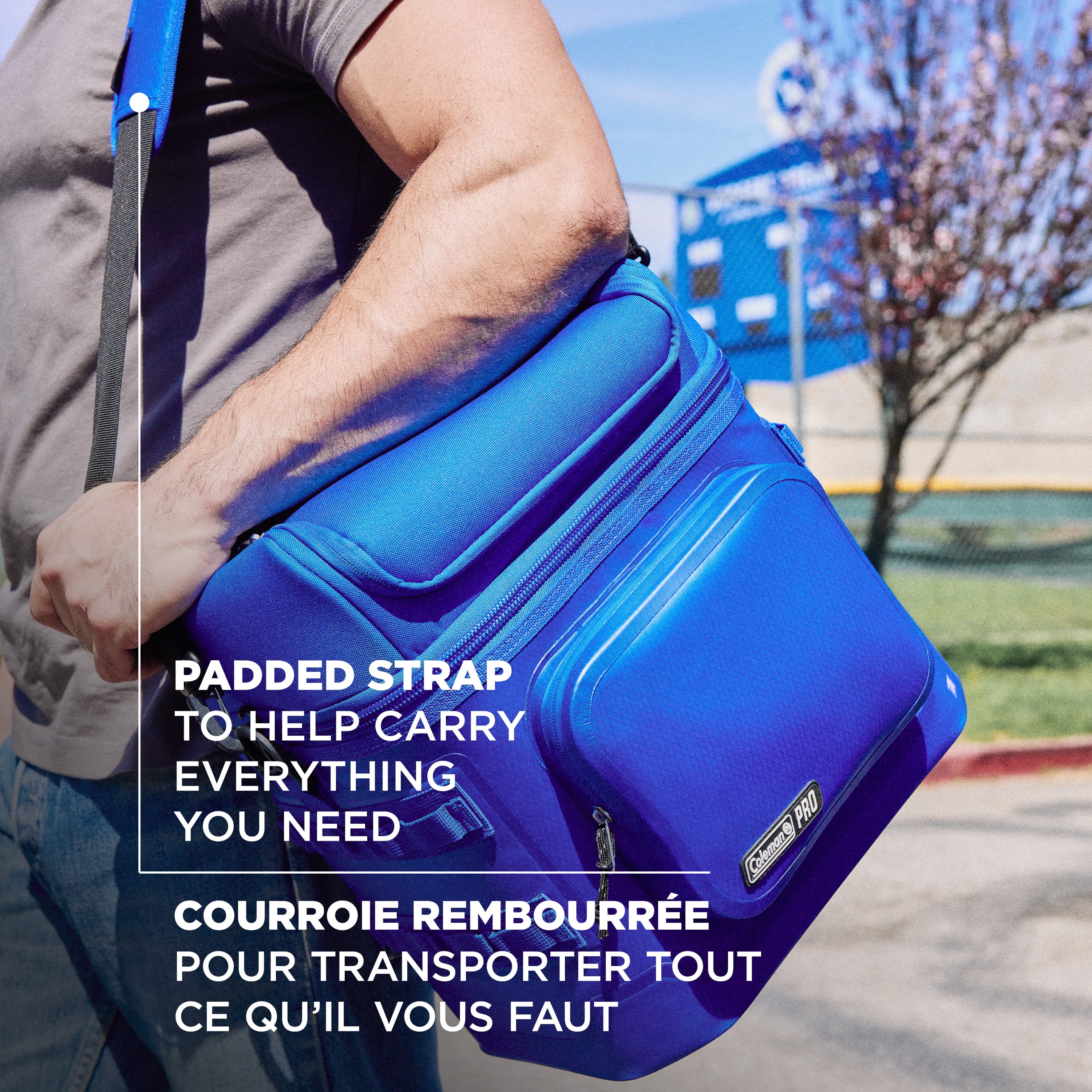 Coleman Pro Premium Soft Cooler, 24 Can (32 qt) Lunchbox with Insulated Lid & Body, Stays Cold up to 35 Hours