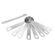 thumbnail image 3 of Cuchara medidora de acero inoxidable con escala, juego de cucharas para condimentar, herramienta para hornear para cocina casera, 9 piezas/juego, 3 of 14