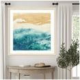 thumbnail image 3 of Kate and Laurel Framed Wall Art Print 'On Warm Sand' by Janet Meinke Lau, 34 x 34, Woodgrain Stripe Blonde Frame, Coastal, Landscapes, Beach, Nature Art for Wall Decor, 3 of 7