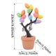 thumbnail image 3 of Easter Tree Potted Decoration, Artificial Spring Tree, Indoor Table Top Centerpiece, Realistic Flowers, Easy Assembly, Foldable Design, Metal Frame, Wooden Base, for Living Room Decor, 3 of 8