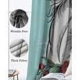 thumbnail image 3 of Cartoon Horse Blackout Curtains for Bedroom Living Room Darkening Curtains 90 Inch Modern Minimalist Animals Flower Plant Green Black Out Window Curtain Privacy Window Treatment Drapes 52"x90"x2, 3 of 9