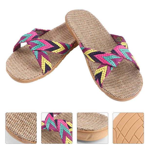 unbranded 1Par Zapatillas De Piso Antideslizantes En Púrpura Para Uso Interior Y Exterior