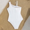 thumbnail image 6 of dmqupv Bathing Suit Girls Swimsuits Ruffled Round Neck One Piece Bathing Suits UPF 50+ Summer Swimwear for Kids White,11-12 Years, 6 of 6
