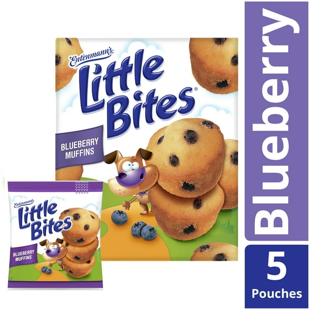 Entenmann’s Little Bites Blueberry Muffins, 5 Pouches per Box Walmart