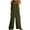 Green, variant on Jumpsuits for Women Summer Sleeveless Floral Print Button Wide Leg Overalls Boho Vacation Beach Rompers with Pockets