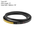 thumbnail image 2 of B77 V-Belts 77" Pitch Length, B-Section Rubber Drive Belts, 2 of 4
