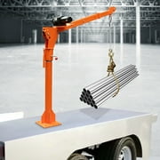 Miumaeov 1100 LB Truck-Mounted Crane Hoist Truck-Mounted Crane with 12V Electric Winch 360 Swivel Pickup Truck Jib Cranes