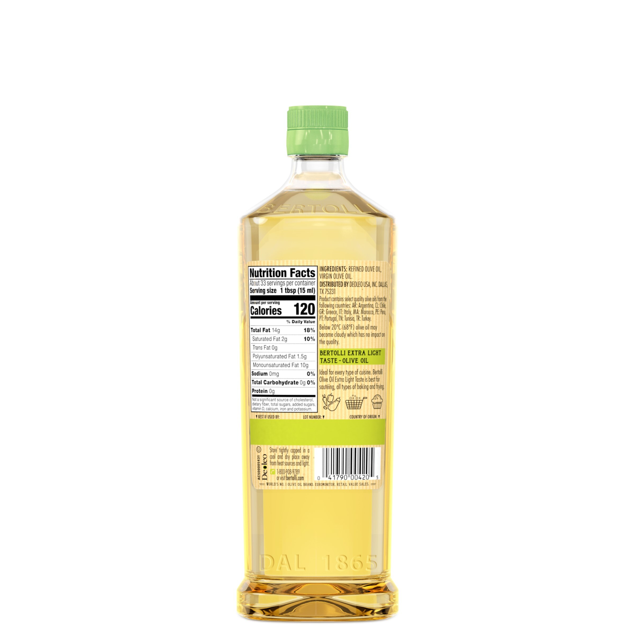 Bertolli Extra Light Olive Oil, 16.9 fl oz - image 2 of 6