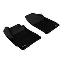 3D MAXpider Custom Fit Kagu Floor Mat (Black) Compatible with Nissan Altima Coupe/Sedan 2007-2012 - Front Row