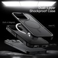 thumbnail image 3 of JETech Case for iPhone 14 Pro 6.1-Inch Compatible with MagSafe, Heavy Duty Dual-Layer Rugged Protection, Shockproof Protective Tough Phone Magnetic Cover (Black), 3 of 6