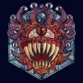 thumbnail image 2 of Men's Dungeons & Dragons Beholder Monster Stained Glass  Graphic T-Shirt, 2 of 5