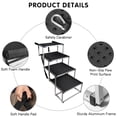 thumbnail image 4 of Escaleras plegables Dog Ramp DGSL de 4 peldaños, de aluminio, 250 libras, 4 of 6