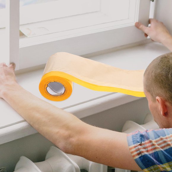 Hytrove Papel De Enmascarar Adhesivo Multiusos Para Pintura Y Protección De Muebles Y Suelos