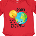 thumbnail image 4 of Inktastic Earth Day Peace Love Earth Boys or Girls Long Sleeve Baby Bodysuit, 4 of 5
