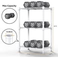 thumbnail image 5 of (3 Pack) M MZG 750lbs 3 Tier Steel Storage Shelf, White, 17.7" W x 11.8" D x 26.3" H, 5 of 9