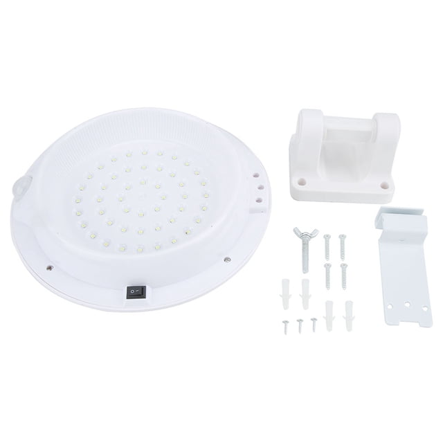 Lámpara de pared con Sensor de luz exterior alimentada por energía Solar para jardín, resistente al agua, 48 LED, luz blanca