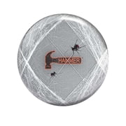 Hammer Black Widow Viz-A-Ball PRE-DRILLED Bowling Ball - Grey/White