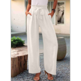 thumbnail image 7 of Women'S Wide Leg Lounge Pants White S, 7 of 7