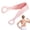 Pink, variant on Celoplix Silicone Back Scrubber for Shower, Double-Sided Silicone Back Strap | Back Washer with Long Strap Handle