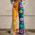 thumbnail image 2 of kaondbfi Women's Style Wide Leg Pants Women's Casual Pants Printed Pants Summer Casual Pants for Women, 2 of 9