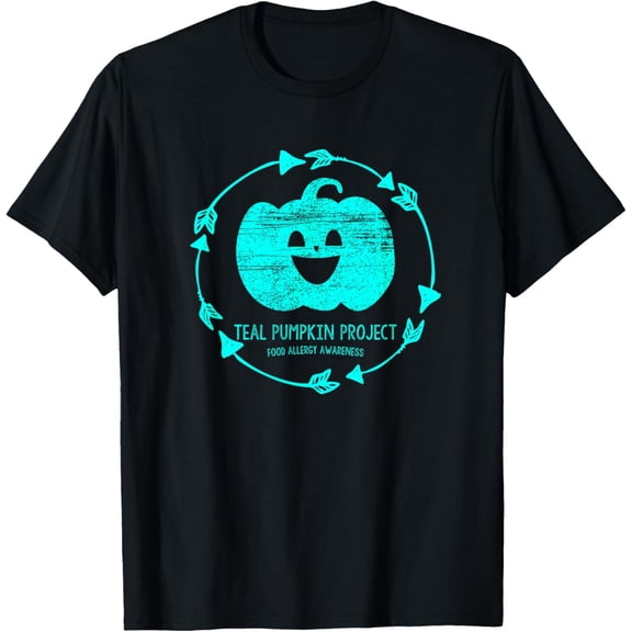 Teal Pumpkin Project Food Allergy Halloween Matching Family T-Shirt
