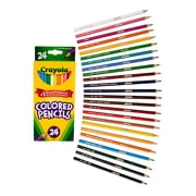 Crayola Colored Pencils, Assorted Colors, Pre-Sharpened, Adult Coloring, 24 Count